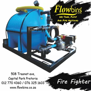 NEW 500 to 6000Lt Water Bowser / Firefighter bakkie / skid from R13490.00 Excluding VAT