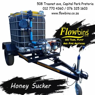 NEW 500Lt to 2500Lt Honey Sucker / Sewerage Trailers from R35890.00 Excluding VAT