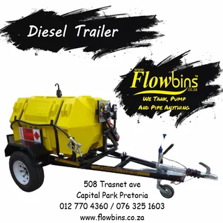 NEW 500lt to 2500Lt Horizontal Diesel Bowser Trailers from R27290.00 Excluding VAT