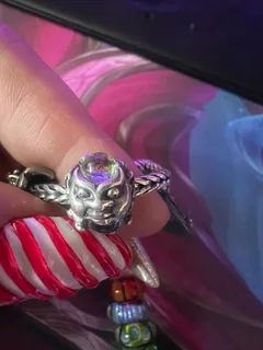 Original Rare &amp; limited Trollbeads Bracelet - Silver and Glass beads