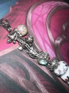 Original Rare &amp; limited Trollbeads Bracelet - Silver and Glass beads