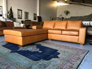 Large & Luxurious (2.4m X 2.4m) Full Gameskin Genuine Leather Modern Casa Design Daybed Unit.