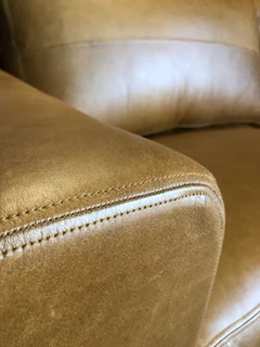 (ON PROMOTION) Brand new 2pc genuine leather CHOBE lounge suite. (2 x 2.2m LARGE THREE SEATER SOFAS)