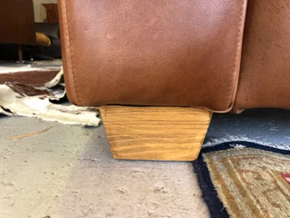 Immaculate 2m full grain gameskin genuine leather CONTEMPORARY DESIGN two seater sofa, Brand new.