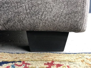 Newly manufactured (2.8m x 2.8m) Zambezi genuine leather MARCONI L-shape corner unit (GRAPHITE GREY)