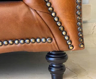 Brand New 2 piece SERENGETTI STYLE genuine leather lounge suite. (2 x 2.3m LARGE THREE SEATER SOFAS)