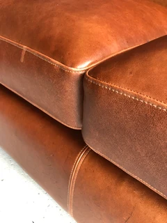 (ON PROMOTION) Stunning 2pc CHOBE STYLE genuine leather lounge suite. Brand new (3 &amp; 2 seater)