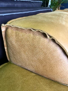 Extremely large &amp; custom made (3.5m x 2.6m) Zambezi genuine leather MARCONI STYLE corner unit.