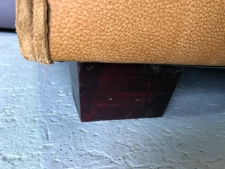 Extremely large &amp; custom made (3.5m x 2.6m) Zambezi genuine leather MARCONI STYLE corner unit.