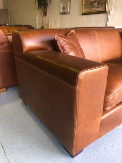 Massive &amp; custom made (3.5m x 2.5m) KARIBA STYLE full gameskin genuine leather corner unit,.