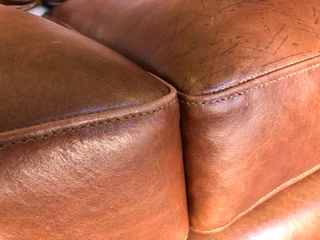 Brand new 2.5m x 2.5m gameskin genuine leather L-shape corner lounge suite, A MODERN SLIMLINE DESIGN