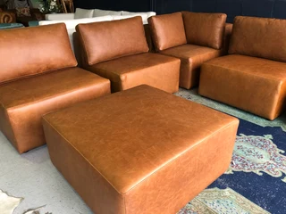 Brand new &amp; versatile (3.4m x 2.5m) MARCONI STYLE genuine leather L-shape modular corner unit.