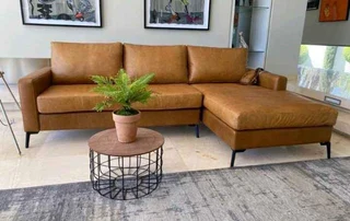 Brand New (2.7m X 1.6m) Full Gameskin Genuine Leather Daybed Unit. (a Modern &amp; Slimline Design)