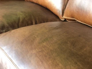 BRAND NEW &amp; LARGE 2.8m  full grain gameskin genuine leather CASA DESIGN five seater couch.