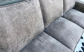 Brand new 3m Zambezi genuine leather CASA DESIGN large five seater couch, (ZAMBEZI GRAPHITE GREY)