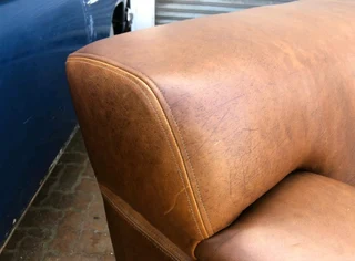 Brand new &amp; large 2pc genuine leather KARIBA  lounge suite. (2.6m &amp; 2.3m THREE SEATER SOFAS)