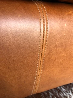 Stunning 1.8m Two seater gameskin genuine leather couch. (A  MODERN CASA DESIGN) Brand new condition