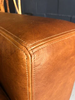 Stunning 1.8m Two seater gameskin genuine leather couch. (A  MODERN CASA DESIGN) Brand new condition