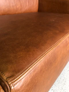 (ON PROMOTION) Large 2.5m gameskin genuine leather MARCONI STYLE three seater couch, Brand new.