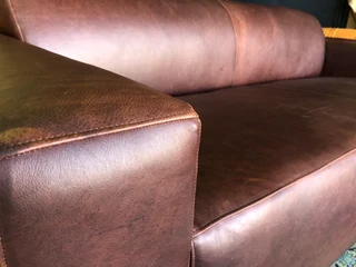 (ON PROMOTION) Magnificent 2pc genuine leather MARCONI STYLE lounge suite (2 x 2.1m Three seaters)