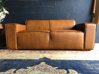 (ON PROMOTION) Brand new 2pc MARCONI STYLE  genuine leather lounge suite. (3 &#43; 2 SEATER SOFAS)