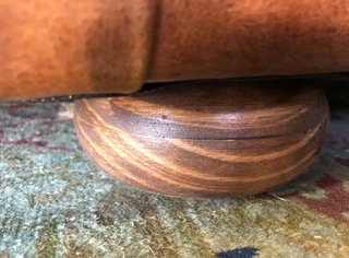 Brand new (3m x 2m) TRADITIONAL CHESTERFIELD  genuine leather corner unit plus 1m storage ottoman.