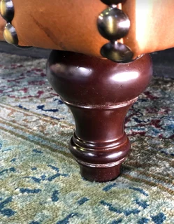 (ON PROMOTION) Brand new 1.8m full grain gameskin genuine leather two seater Chesterfield sofa.