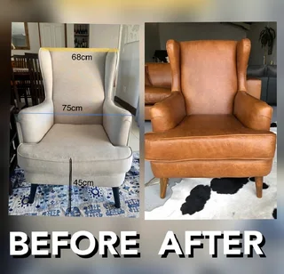(ARTMORE GENUINE LEATHER FURNISHES) Quality and professional full Reupholstery workmenship.