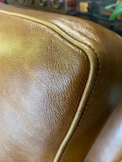 (ON PROMOTION) Brand new &amp; large 2.4m  genuine leather ANNILINE DESIGN three seater sofa.