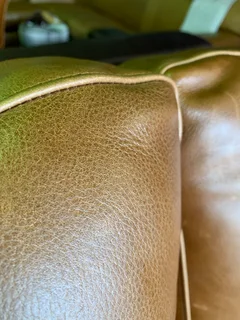 Brand new 1.9m gameskin genuine leather CONTEMPORARY STYLE two seater sofa.