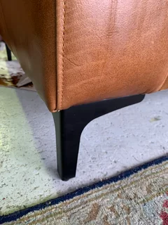 Brand new 1.9m gameskin genuine leather CONTEMPORARY STYLE two seater sofa.