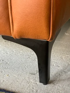 A sophisticated 2 piece full  genuine leather lounge suite. (A DESIGN SET YOU APART FROM THE REST)