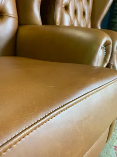 2 x Brand new genuine leather Westminister wingback armchairs (TIMELESS CLASSIC ARMCHIARS) R11995 ea