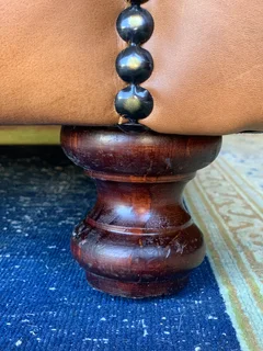 (ON PROMOTION) Brand new genuine leather 2.2m Chesterfield three seater sofa (PISTA PECAN TAN BROWN)