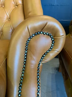 2 x immaculate genuine leather large vintage Wingback armchairs. (IMMEDIATELY AVAILABLE) R13995 both