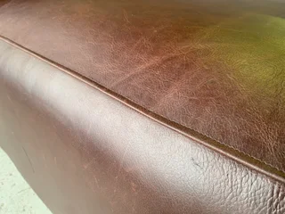 (ON PROMOTION) Brand new 2m genuine leather Marconi style two seater sofa. (NAKU OXBLOOD BROWN)
