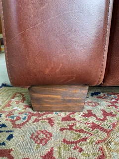 (ON PROMOTION) Brand new 1.8m Anniline design genuine leather two seater sofa. (BOVINE SADDLE BROWN)