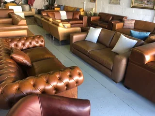 A variety of BRAND NEW full genuine leather sofas &amp; armchairs (STARTING FROM R6500 PER ARMCHAIR)