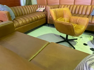 A variety of BRAND NEW full genuine leather sofas &amp; armchairs (STARTING FROM R6500 PER ARMCHAIR)