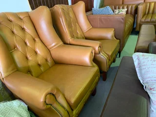 A variety of BRAND NEW full genuine leather sofas &amp; armchairs (STARTING FROM R6500 PER ARMCHAIR)