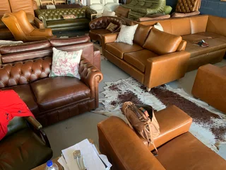 A Variety Of Brand New Full Genuine Leather Sofas & Armchairs (starting From R6500 Per Armchair)