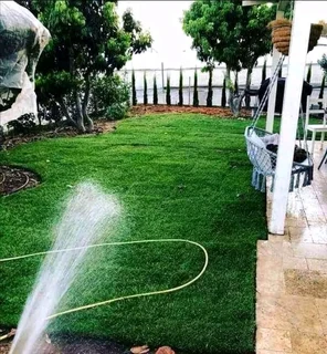 Delivery and installation off the new grass grass