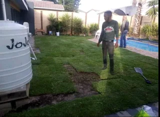 Supply and installa off national green grass