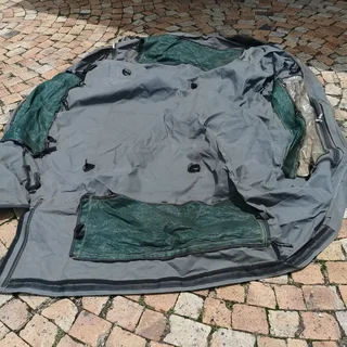 Canvas for hilux cattle rail