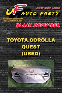 Toyota Corolla Quest Bootlid