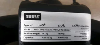 THULE VELOCOMPACT 927 &#43; 4TH BIKE ADAPTER