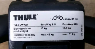 THULE EUROWAY 923 (3 BIKE RACK/CARRIER)