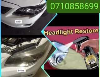 Headlights cleaning