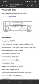 Pioneer 5.1 Amplifier