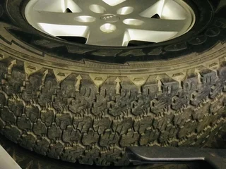 Jeep Wrangler set of wheels with new tyres.